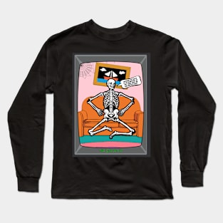 Funny Halloween Skeleton Quote Long Sleeve T-Shirt